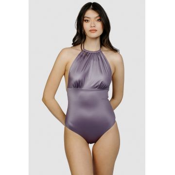 Costum de baie intreg cu model halter