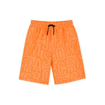 Pantaloni scurti de baie baieti  W60508 - Poliester - Portocaliu