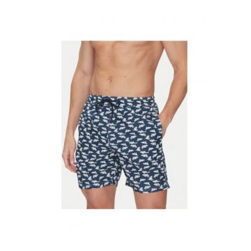 Pantaloni scurti de baie barbati  25415026 - Poliester - Bleumarin