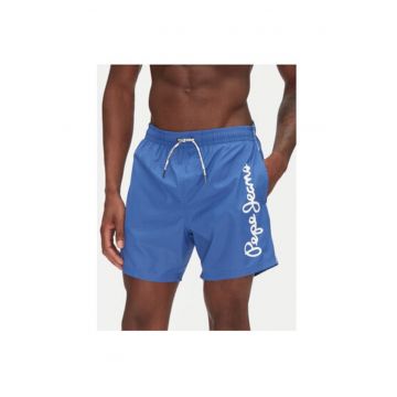 Pantaloni scurti de baie barbati PMB10419 - Poliester - Albastru Pantaloni scurti de baie barbati PMB10419 - Poliester - Albastru