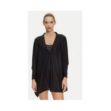 Pareo plaja -  negru - 80% poliamida - 20% elastan -