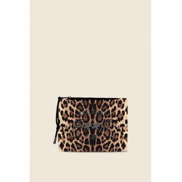 Portfard de plaja rezistent la apa cu animal print -  - ONE SIZE - MARO