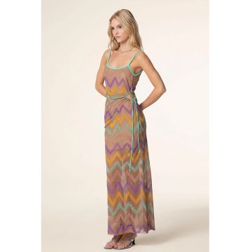 Rochie de plaja transparenta cu spatele gol