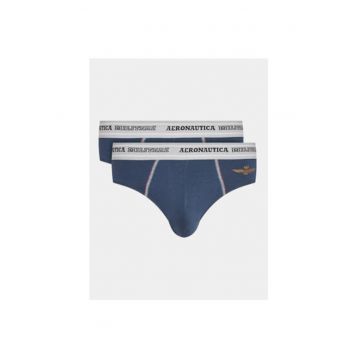 Set 2 slipuri barbati -  303095543 - Bumbac - Albastru