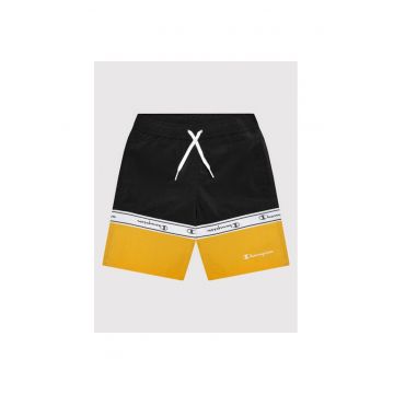 Short de baie copii -  74631 - Poliamida - Negru/Galben