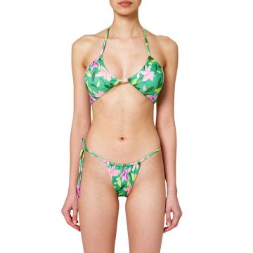 Slip de baie brazilian cu imprimeu floral -