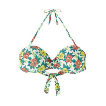 Sutien de baie cu imprimeu floral