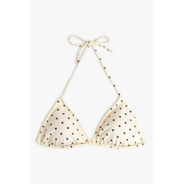 Sutien triunghiular de baie cu buline