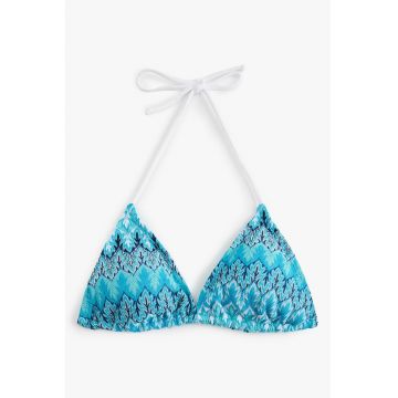 Sutien triunghiular de baie cu model