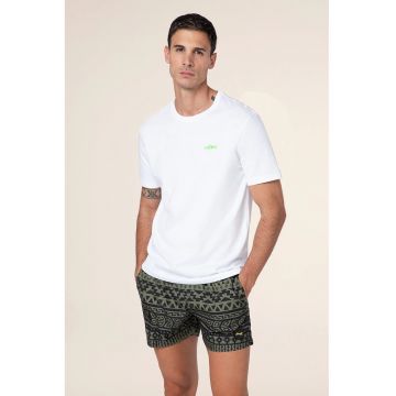 Tricou de plajă regular fit cu print frontal -