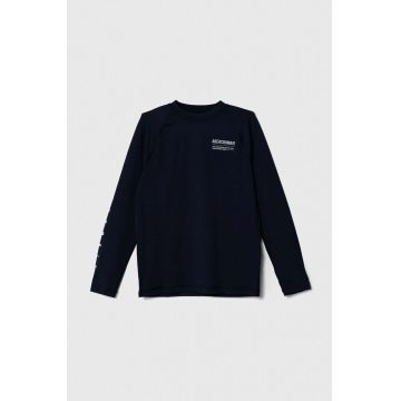 Abercrombie & Fitch longsleeve de baie pentru copii culoarea albastru marin Abercrombie & Fitch longsleeve de baie pentru copii culoarea albastru marin