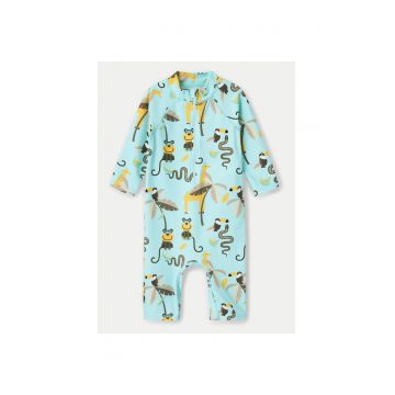 Costum de baie copii -  NMMZILO - albastru - 80% poliamida - 20% elastan