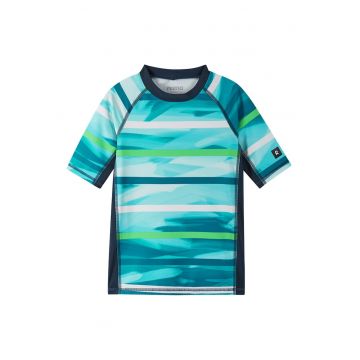 Costum de baie copii -  tricou - verde - poliester si elastan