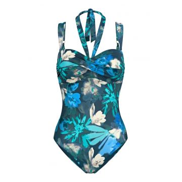 Costum de baie dama  10222315 - Poliamida/Elastan - Albastru