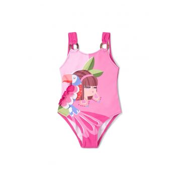 Costum de baie fete  3718 - Poliester - Roz