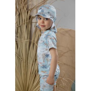 Jamiks tricou de înot pentru copii culoarea turcoaz Jamiks tricou de înot pentru copii culoarea turcoaz
