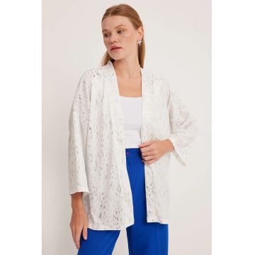 Kimono -  cu imprimeu - bej -