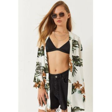 Kimono -  Floral - Bej