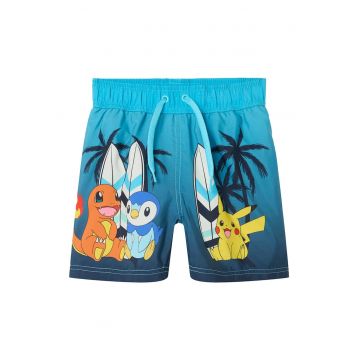 Pantaloni scurti de baie baieti  13239656 - Poliester - Albastru