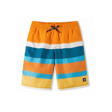 Pantaloni scurti de baie baieti  5200155B - Poliester - Portocaliu