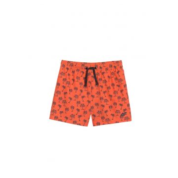 Pantaloni scurti de baie baieti -  poliester - portocalii - uscare rapida