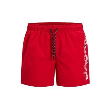 Pantaloni scurti de baie barbati  12275129 - Poliester reciclat/Poliester - Rosu