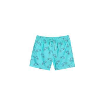 Pantaloni scurti de baie pentru baieti -  poliester - uscare rapida - turcoaz
