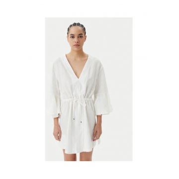 Rochie de plaja dama -  in - alb