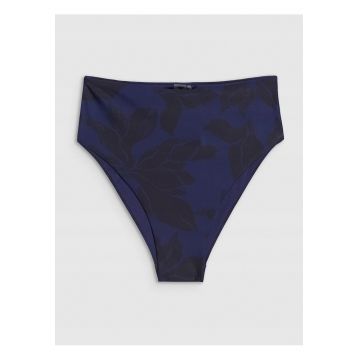 Slip de bikini  violet - elastic - talie inalta - sintetic - Slip de bikini  violet - elastic - talie inalta - sintetic -