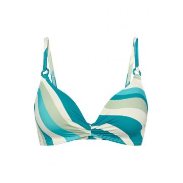 Sutien de baie  albastru-verde