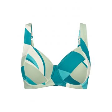 Sutien de baie dama  10214535 - Poliamida/Elastan - Albastru