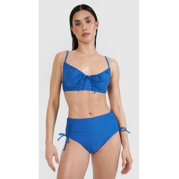 Sutien de bikini  albastru - balconette - cupe detasabile - material sintetic