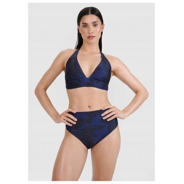 Sutien de bikini dama  model halter - violet - material sintetic - cupe detasabile