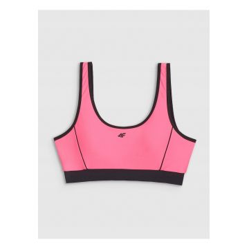 Top bikini  roz - material elastic - cupe detasabile - sintetic