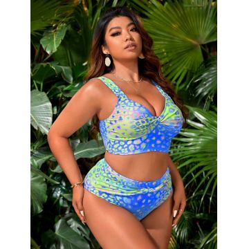 Costum de baie Queen Size Elizabeth Albastru