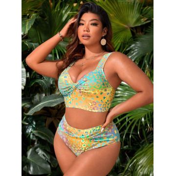 Costum de baie Queen Size Elizabeth Galben