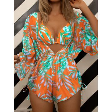 Set 3 piese Costum de baie si salopeta Margarita