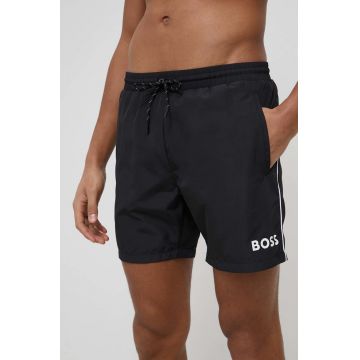 Boss pantaloni scurti de baie culoarea negru