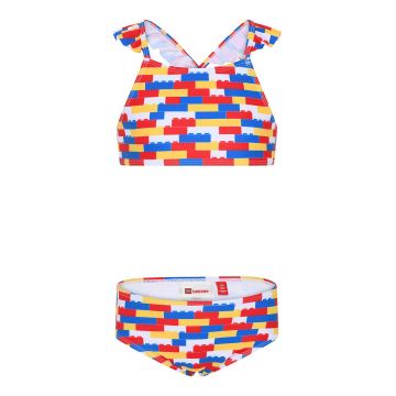 Lego Wear costum de baie copii culoarea rosu