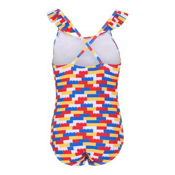 Lego Wear costum de baie copii culoarea rosu