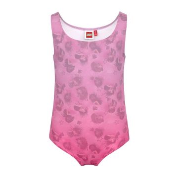 Lego Wear costum de baie copii culoarea roz