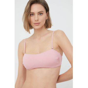 Answear Lab sutien de baie culoarea roz, cupa usor rigidizata