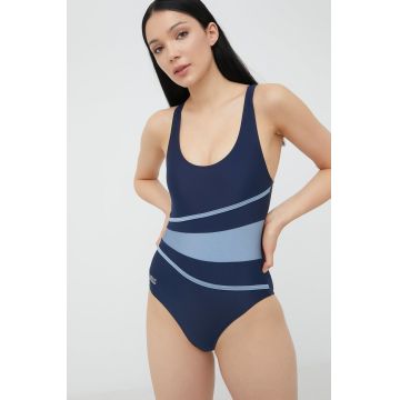 Aqua Speed costum de baie dintr-o bucată Stella culoarea albastru marin, cupa usor rigidizata