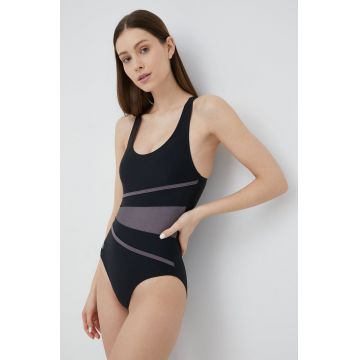 Aqua Speed costum de baie dintr-o bucată Stella culoarea negru, cupa usor rigidizata