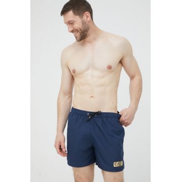 EA7 Emporio Armani pantaloni scurti de baie culoarea albastru marin