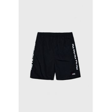 Fila pantaloni scurti de baie copii culoarea negru
