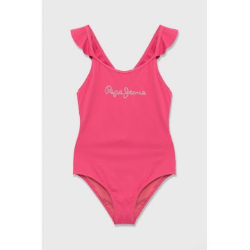 Pepe Jeans costum de baie copii culoarea roz
