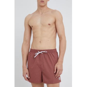 Quiksilver pantaloni scurti de baie culoarea bordo