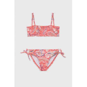 United Colors of Benetton costum de baie pentru copii din două piese culoarea roz